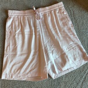 NAHMIAS Men's light Pink Silk Shorts